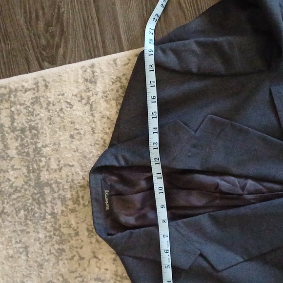 Burberry Vintage Navy Blue 100% Wool Suit Jacket 44 Burberrys - Picture 13 of 16